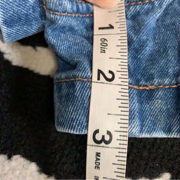 Abercrombie & Fitch Paperbag Tie Waist Exposed Button Fly Denim Shorts Size 10 - Picture 11 of 11